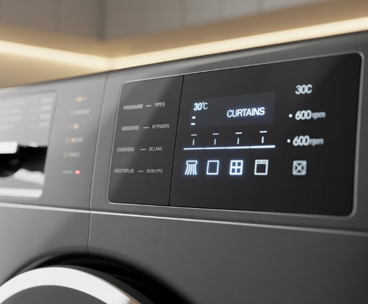 Program, temperatura i centrifuga za pranje zavesa